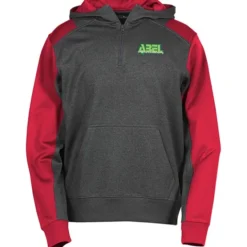 Colorblock Performance Heather Fleece 1/4-Zip Hoodie - Embroidered