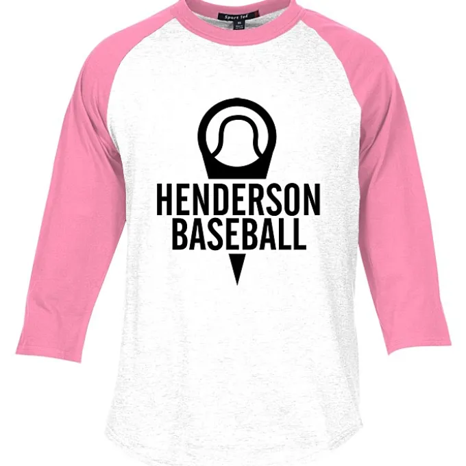Colorblock 3/4 Sleeve Cotton Baseball T-Shirt