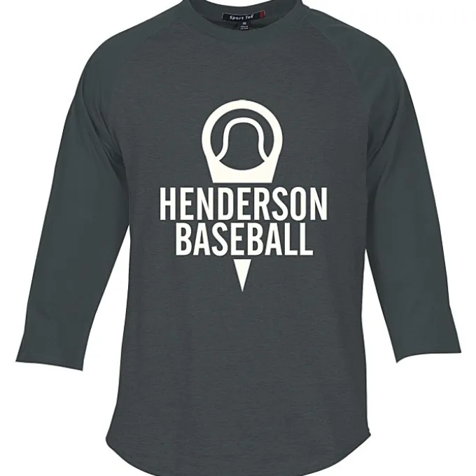 Colorblock 3/4 Sleeve Cotton Baseball T-Shirt