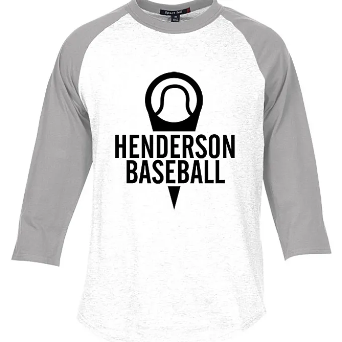 Colorblock 3/4 Sleeve Cotton Baseball T-Shirt
