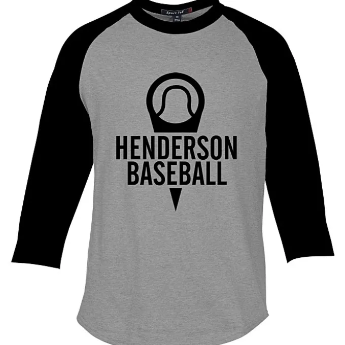 Colorblock 3/4 Sleeve Cotton Baseball T-Shirt
