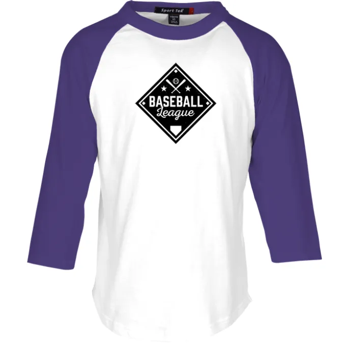 Colorblock 3/4 Sleeve Cotton Baseball T-Shirt - Youth