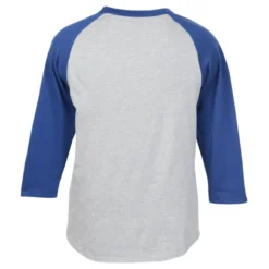 Colorblock 3/4 Sleeve Cotton Baseball T-Shirt - Embroidered