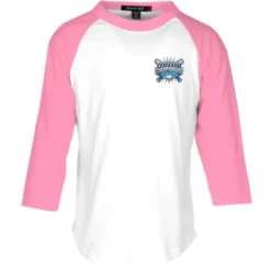 Colorblock 3/4 Sleeve Cotton Baseball T-Shirt - Youth - Embroidered