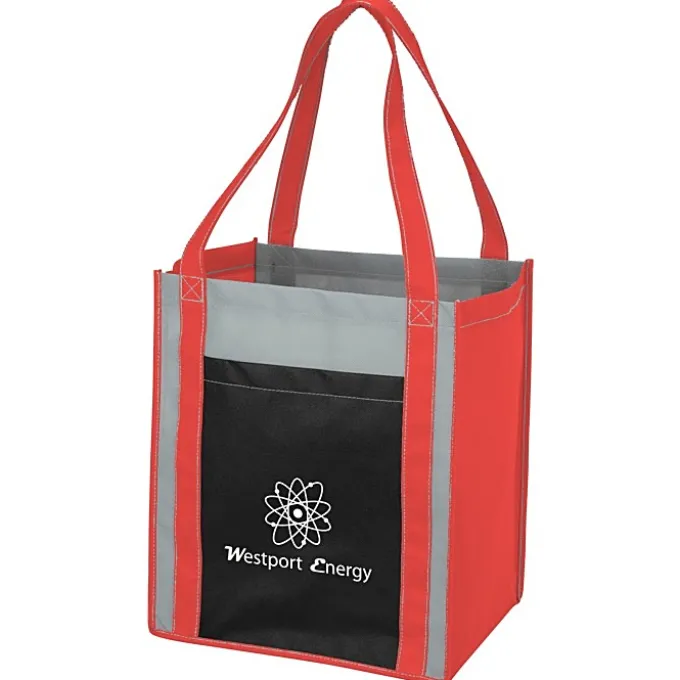 Color Combo Grocery Pocket Tote