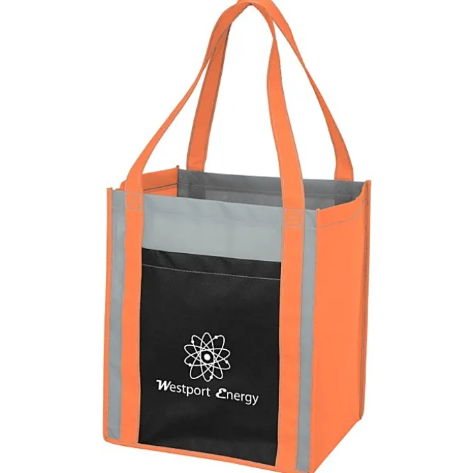 Color Combo Grocery Pocket Tote