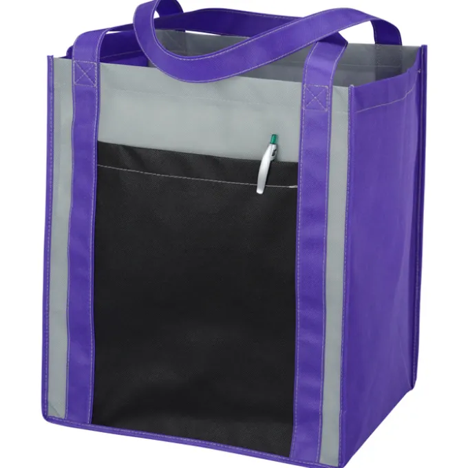 Color Combo Grocery Pocket Tote