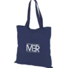 Colored Cotton Hook and Loop Closure Tote