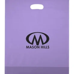 Colored Frosted Die-Cut Convention Bag - 18 inches x 15 inches