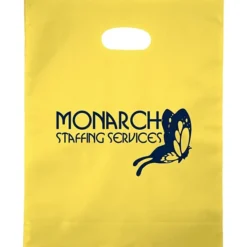 Colored Frosted Die-Cut Convention Bag - 15 inches x 12 inches