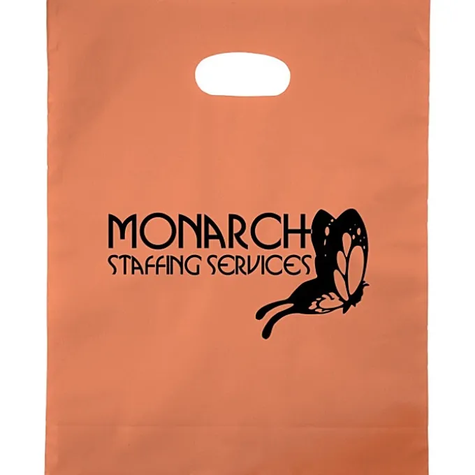 Colored Frosted Die-Cut Convention Bag - 15 inches x 12 inches