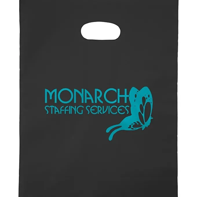 Colored Frosted Die-Cut Convention Bag - 15 inches x 12 inches