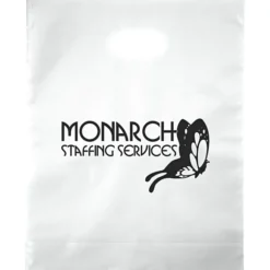 Colored Frosted Die-Cut Convention Bag - 15 inches x 12 inches