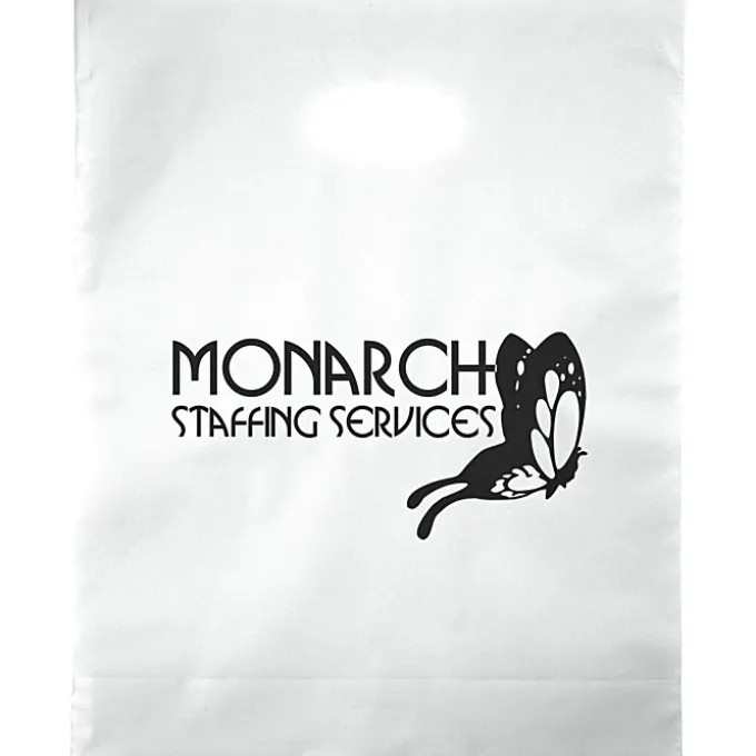 Colored Frosted Die-Cut Convention Bag - 15 inches x 12 inches