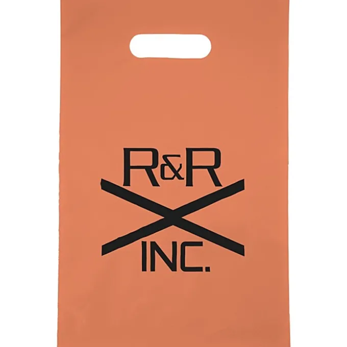 Colored Frosted Die-Cut Convention Bag - 14 inches x 9-1/2 inches