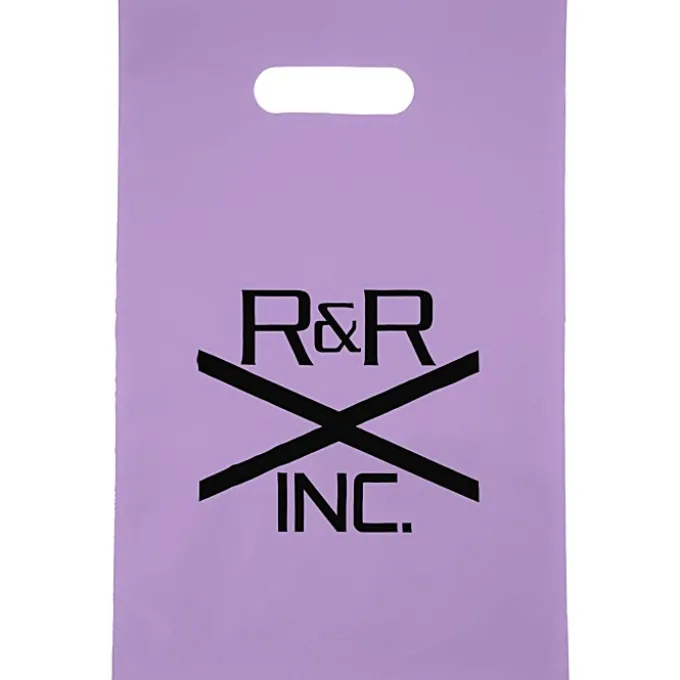 Colored Frosted Die-Cut Convention Bag - 14 inches x 9-1/2 inches