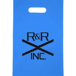 Colored Frosted Die-Cut Convention Bag - 14 inches x 9-1/2 inches