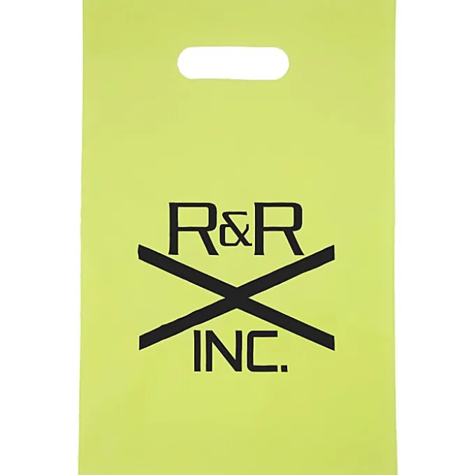 Colored Frosted Die-Cut Convention Bag - 14 inches x 9-1/2 inches