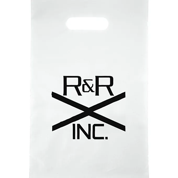 Colored Frosted Die-Cut Convention Bag - 14 inches x 9-1/2 inches