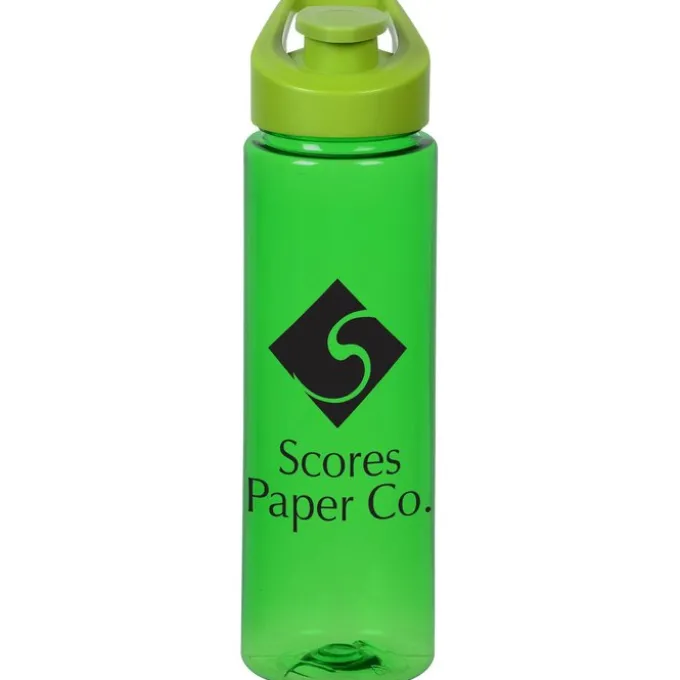 Colorful Bottle with Flip Lid - 24 oz