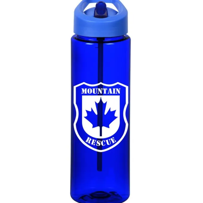 Colorful Bottle with Flip Straw Lid - 24 oz