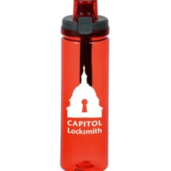 Colorful Bottle with Locking Lid - 24 oz