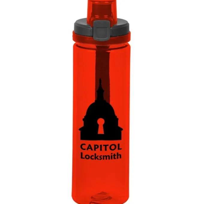 Colorful Bottle with Locking Lid - 24 oz