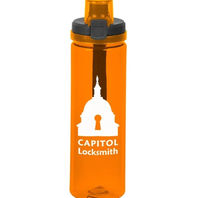 Colorful Bottle with Locking Lid - 24 oz