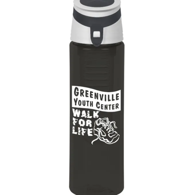 Colorful Bottle with Trendy Lid - 24 oz - Infuser