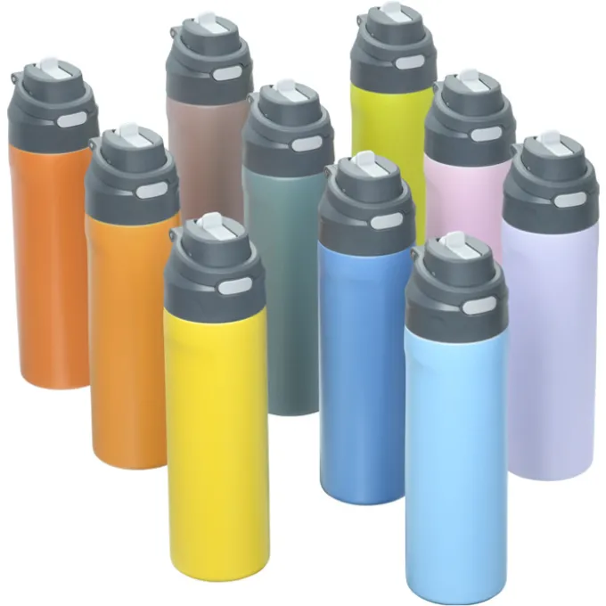 Colorful Pop Up Vacuum Bottle - 24 oz.