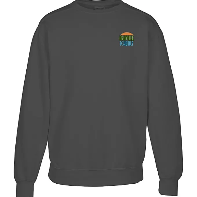 Comfort Colors Garment-Dyed Crew Sweatshirt - Embroidered