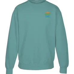 Comfort Colors Garment-Dyed Crew Sweatshirt - Embroidered