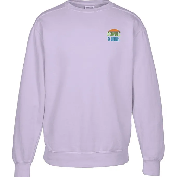 Comfort Colors Garment-Dyed Crew Sweatshirt - Embroidered