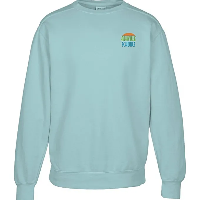 Comfort Colors Garment-Dyed Crew Sweatshirt - Embroidered