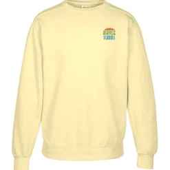 Comfort Colors Garment-Dyed Crew Sweatshirt - Embroidered