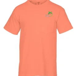 Comfort Colors Garment-Dyed 6.1-oz Pocket T-Shirt - Embroidered