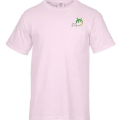 Comfort Colors Garment-Dyed 6.1-oz Pocket T-Shirt - Embroidered