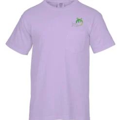 Comfort Colors Garment-Dyed 6.1-oz Pocket T-Shirt - Embroidered
