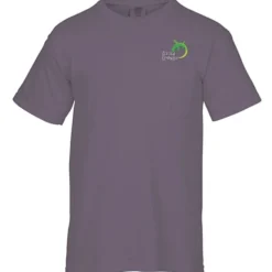 Comfort Colors Garment-Dyed 6.1-oz Pocket T-Shirt - Embroidered
