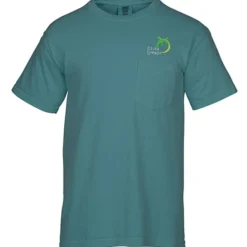 Comfort Colors Garment-Dyed 6.1-oz Pocket T-Shirt - Embroidered