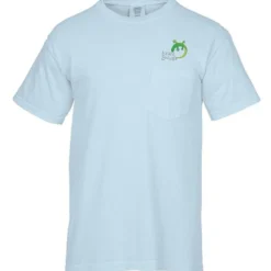Comfort Colors Garment-Dyed 6.1-oz Pocket T-Shirt - Embroidered