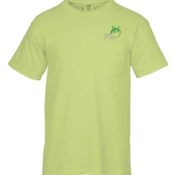 Comfort Colors Garment-Dyed 6.1-oz Pocket T-Shirt - Embroidered