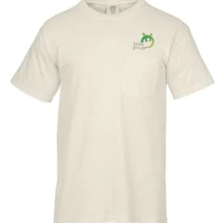Comfort Colors Garment-Dyed 6.1-oz Pocket T-Shirt - Embroidered