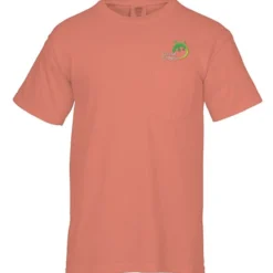 Comfort Colors Garment-Dyed 6.1-oz Pocket T-Shirt - Embroidered