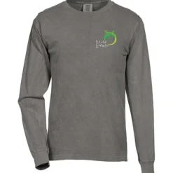 Comfort Colors Garment-Dyed 6.1-oz LS T-Shirt - Embroidered