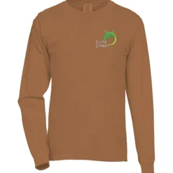 Comfort Colors Garment-Dyed 6.1-oz LS T-Shirt - Embroidered