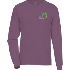 Comfort Colors Garment-Dyed 6.1-oz LS T-Shirt - Embroidered