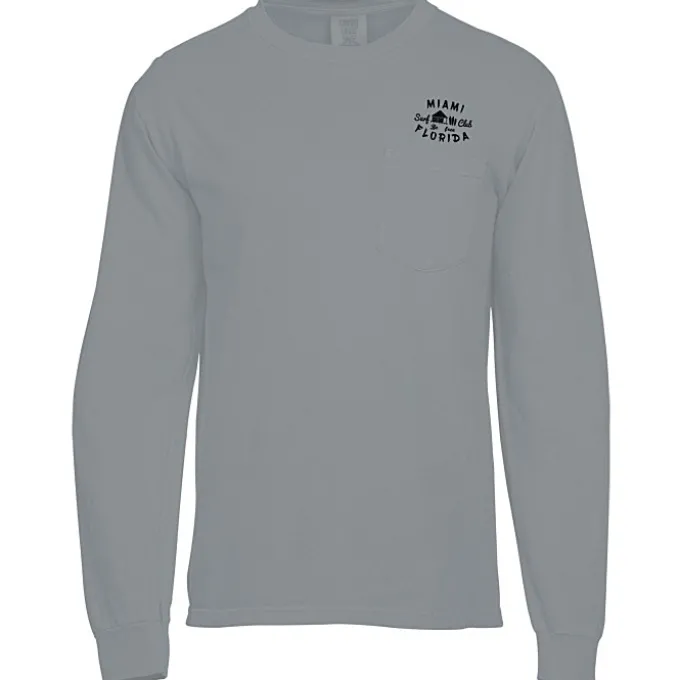 Comfort Colors Garment-Dyed 6.1-oz LS Pocket T-Shirt - Screen