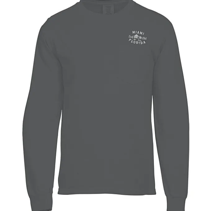 Comfort Colors Garment-Dyed 6.1-oz LS Pocket T-Shirt - Screen