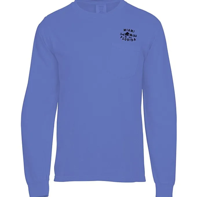 Comfort Colors Garment-Dyed 6.1-oz LS Pocket T-Shirt - Screen